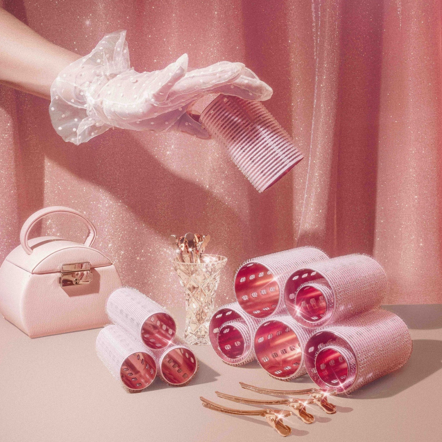 Charlii The Marilyn Set - Xtra Wide Quick Grip Rollers Rose Gold - Image 5