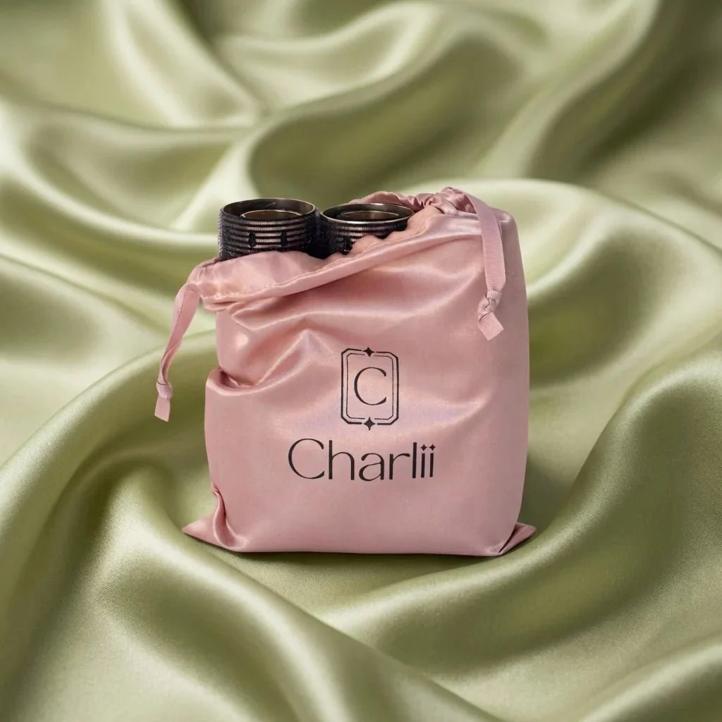Charlii The Dolly Set - Xtra Wide Quick Grip Rollers Black & Gold - Image 4