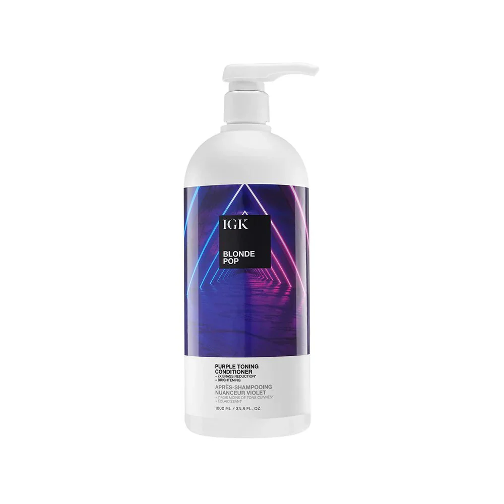IGK Blonde Pop Purple Toning Conditioner Retail Litre