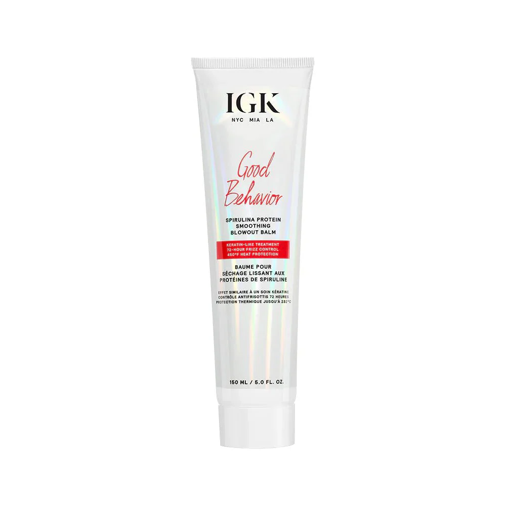 IGK Good Behavior Spirulina Protein Smoothing Blowout Balm 150ml