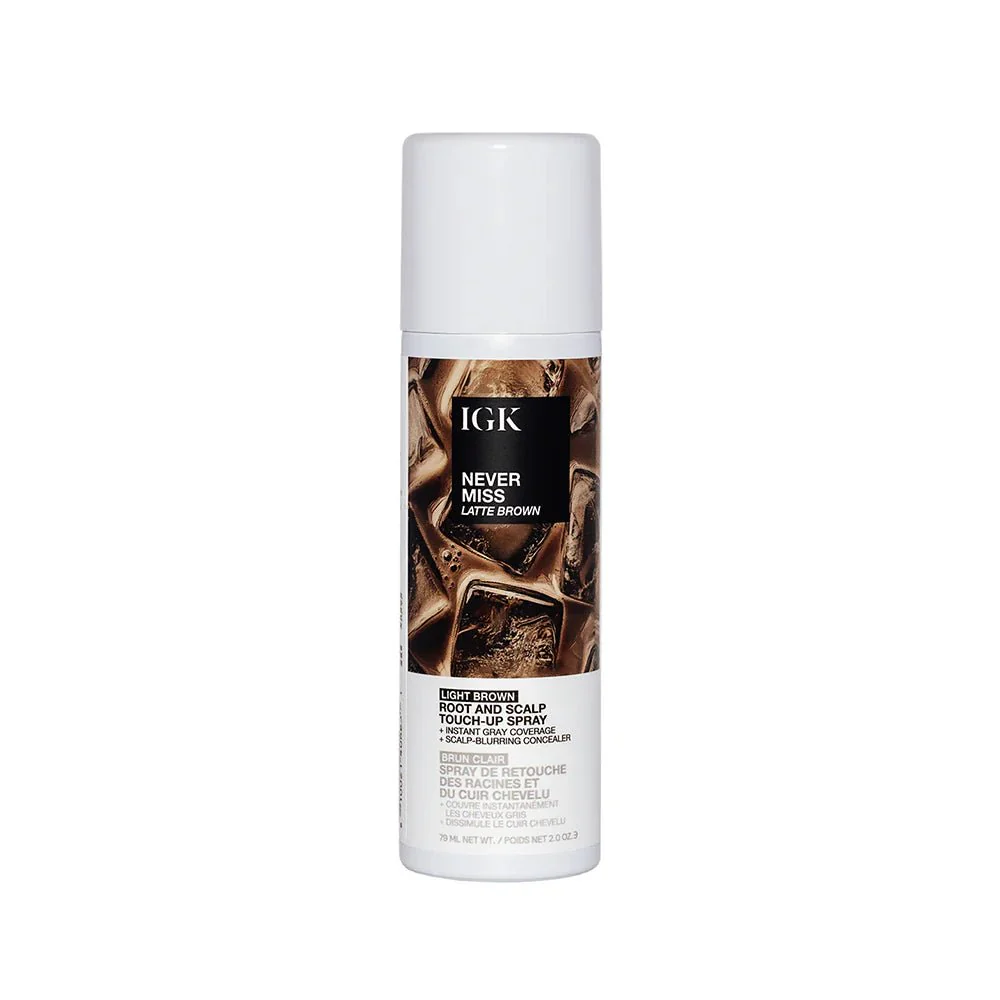 IGK Never Miss Root and Scalp Touch-Up Spray - Latte Brown 79ml