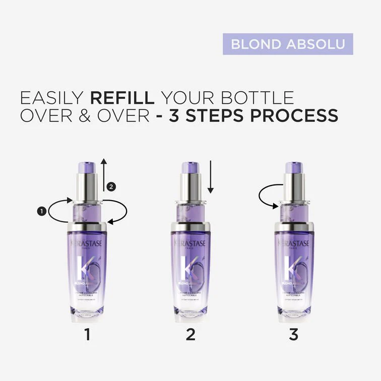 Kérastase Blond Absolu L'Huile Cicagloss Hair Refillable Oil 75ml - Image 5