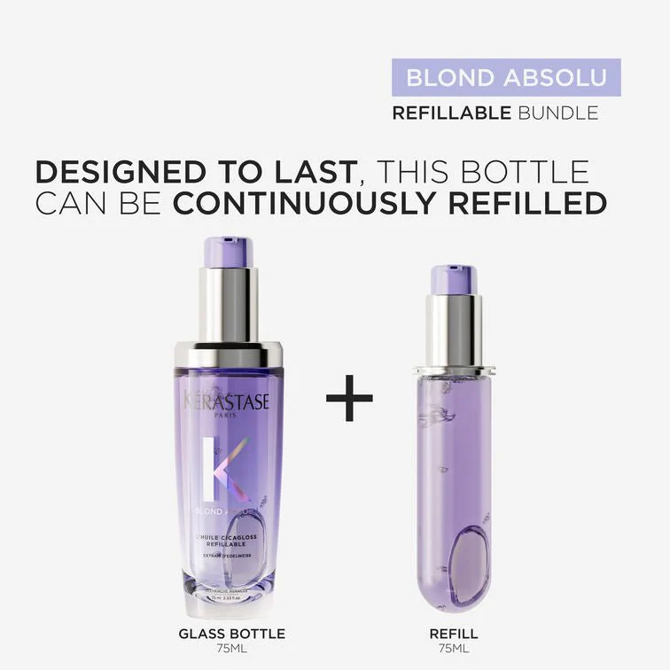 Kérastase Blond Absolu L'Huile Cicagloss Hair Refillable Oil REFILL 75ml - Image 4