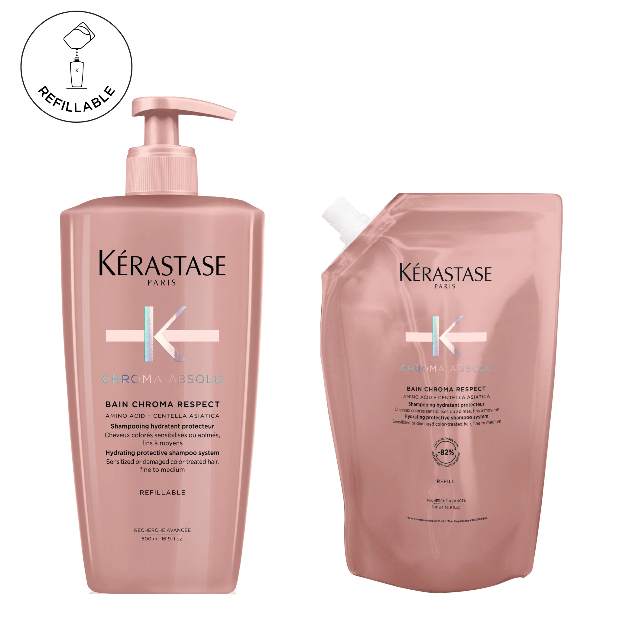 Kérastase Chroma Absolu Bain Chroma Respect Refillable Duo Bundle