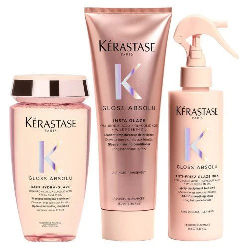 Kérastase Gloss Absolu Smoothing Spray Trio Bundle