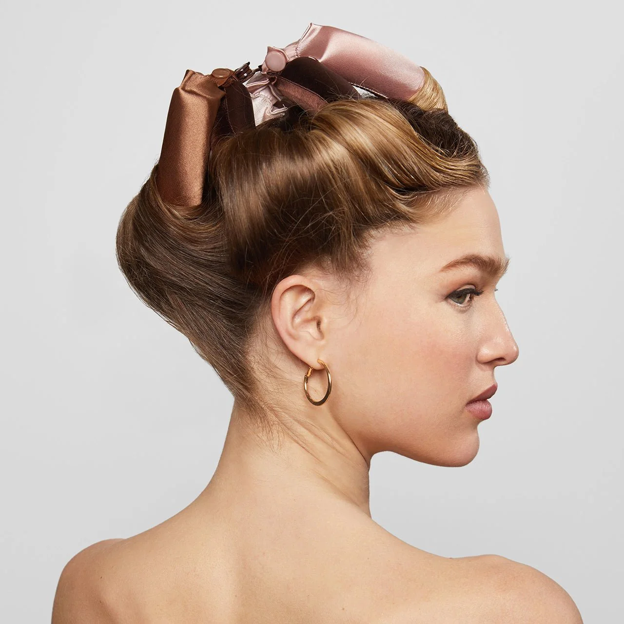 Kitsch Satin Jumbo Flexi Rods 4pc - Rosewood - Image 2